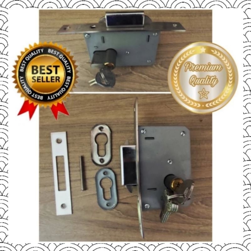 Body Kunci Pintu Kayu Geser Sliding Mekar