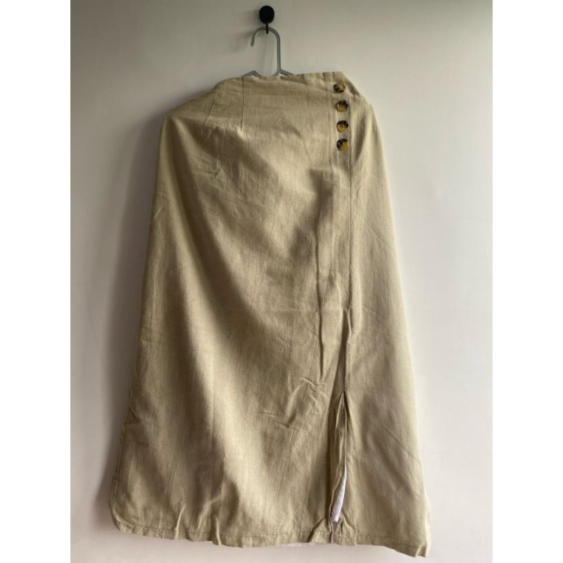 Preloved rok linen Sage