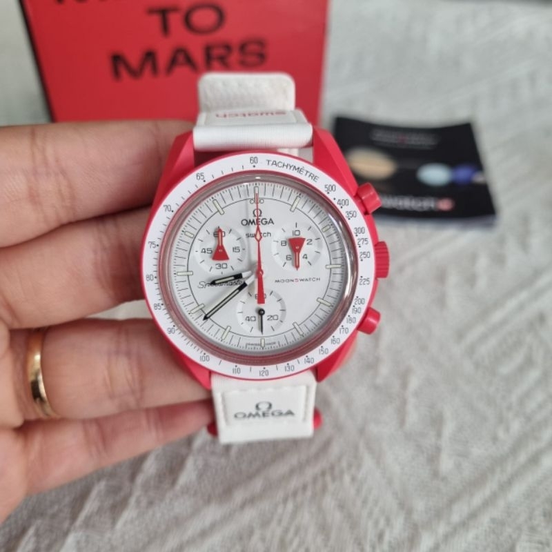 Ready Like New.. Jam Omega x Swatch Mission To Mars