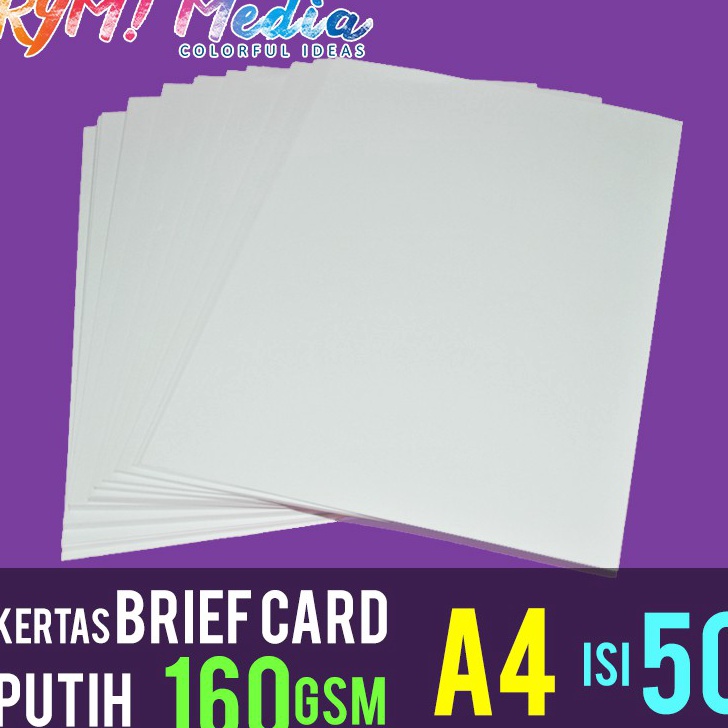 

TERBARU Brief Card BC 16 gram A4 isi 5 lembar Kertas Manila Buku Gambar 16 gsm