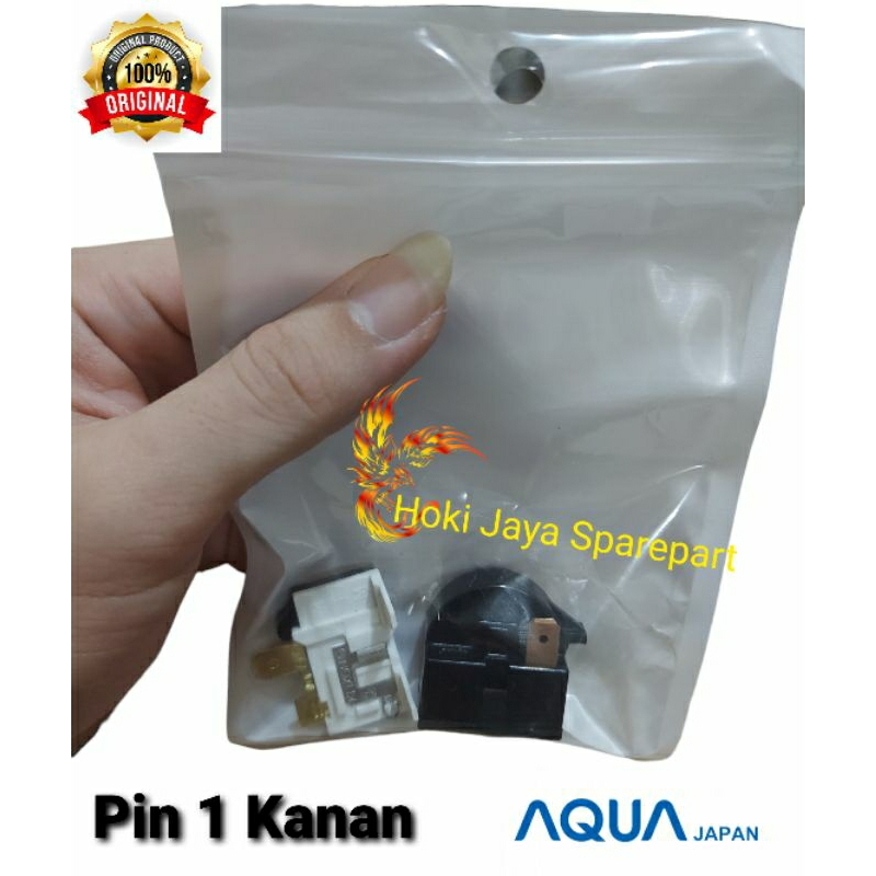 Relay Ptc Overload Original Kulkas AQua 1 pintu / rilay kulkas AQua 1 pintu