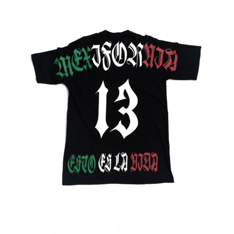 TSHIRT HIP HOP GANGSTER MEXIFORNIA 13