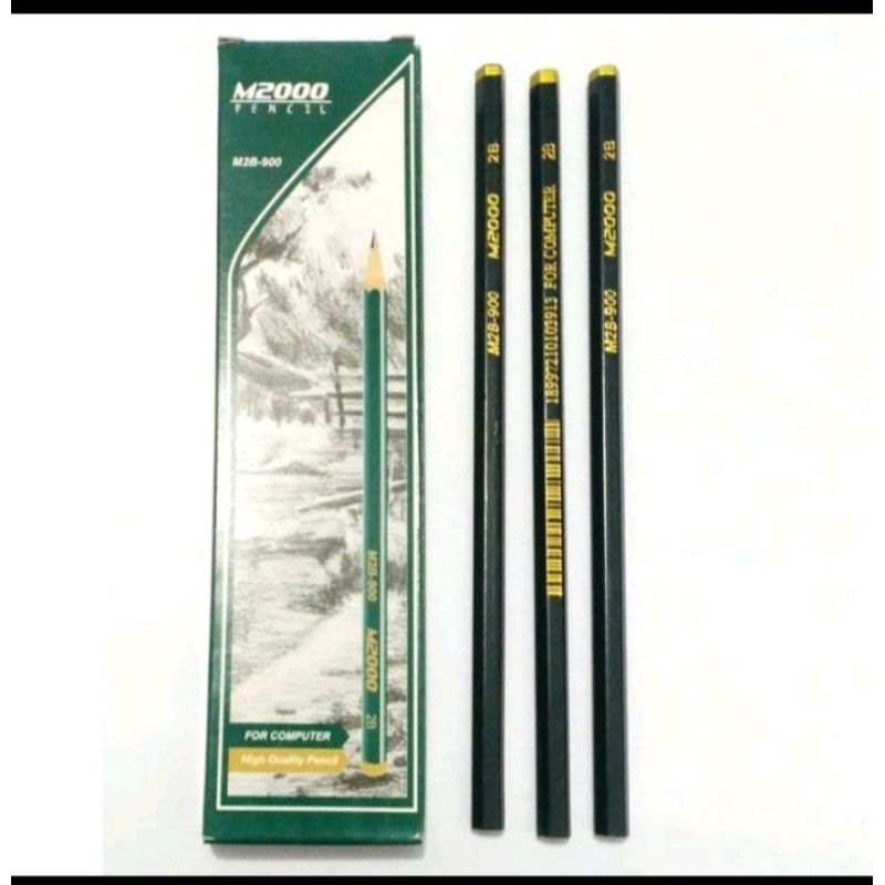

*1pcs Pensil M2000 Hijau 2B