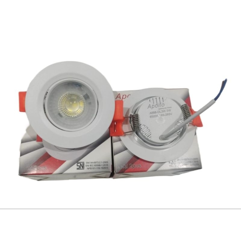 Lampu led COB sportlight 3waat putih kuning SNI