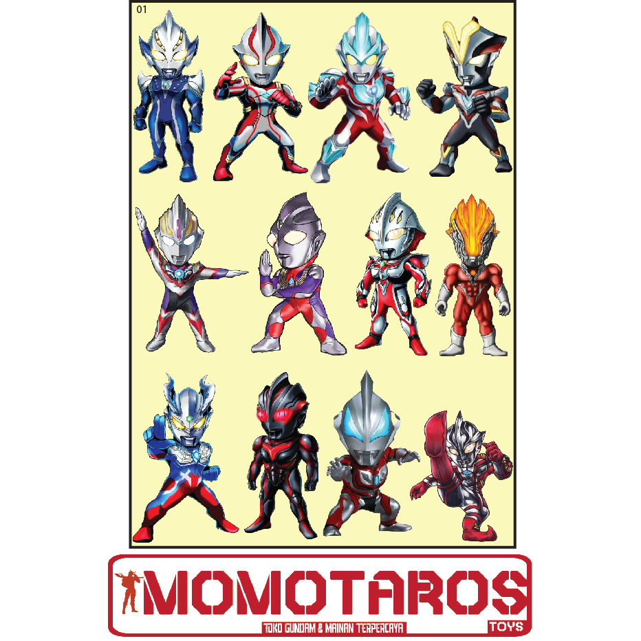 

Sticker murah antiair transparan Ultraman Chibi 1 pc