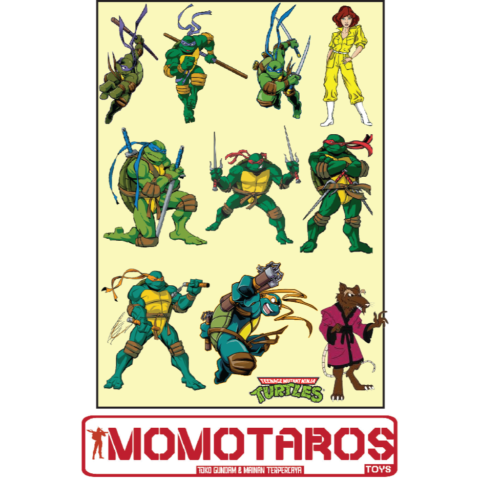 

Sticker murah antiair transparan Teenage Mutant Ninja Turles 1 pc