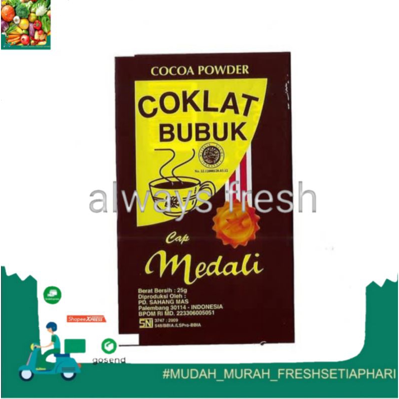 

coklat bubuk cap medali 25g - always fresh