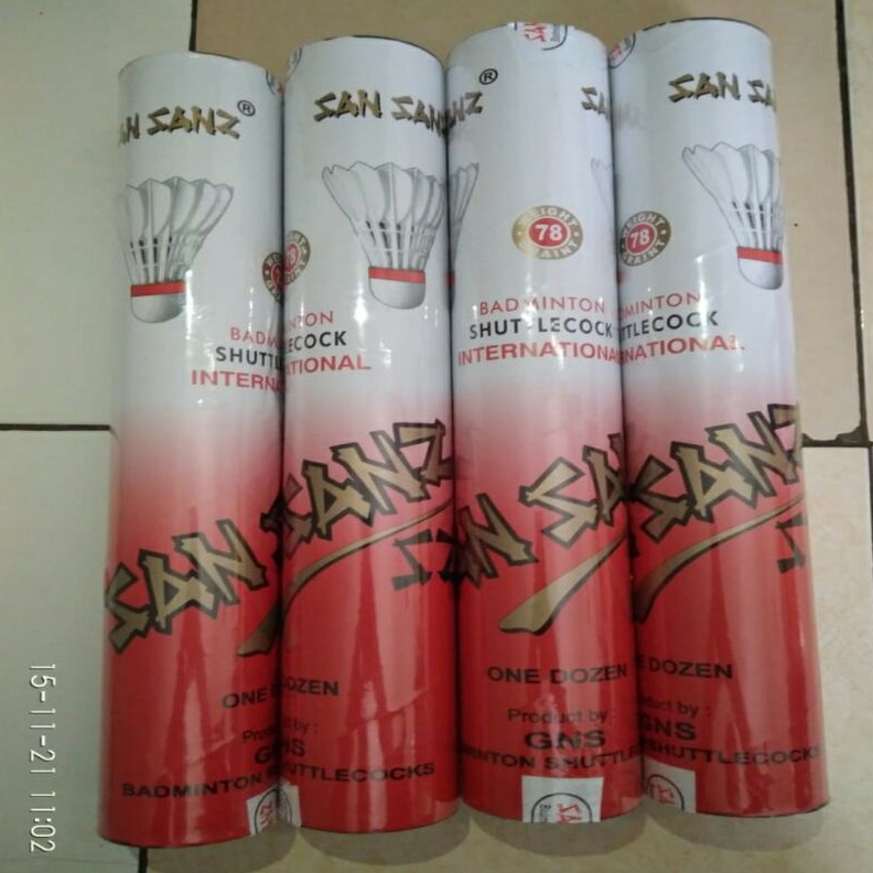 COD KOK BADMINTON KOK BULUTANGKIS SHUTTLECOCK SANSANZ MERAH INTERNATIONAL gas