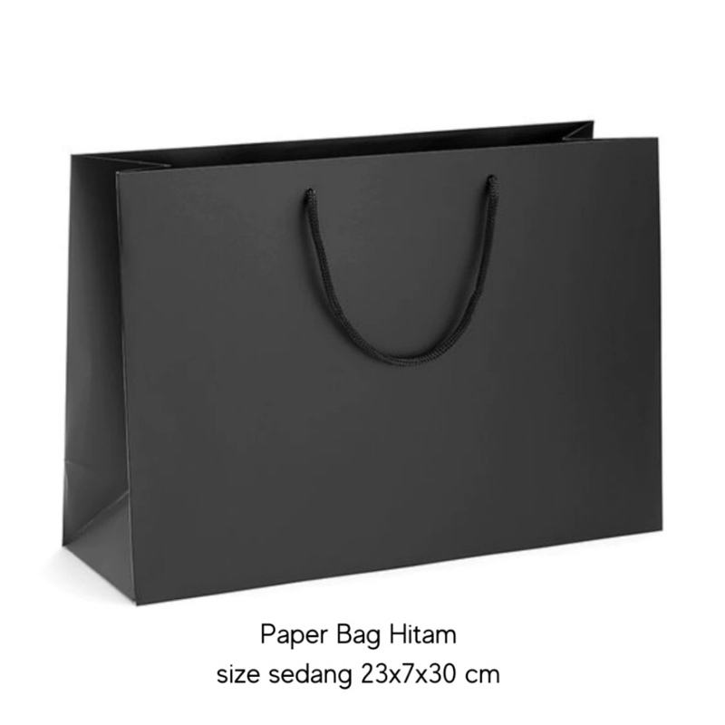 

paper bag hitam large
