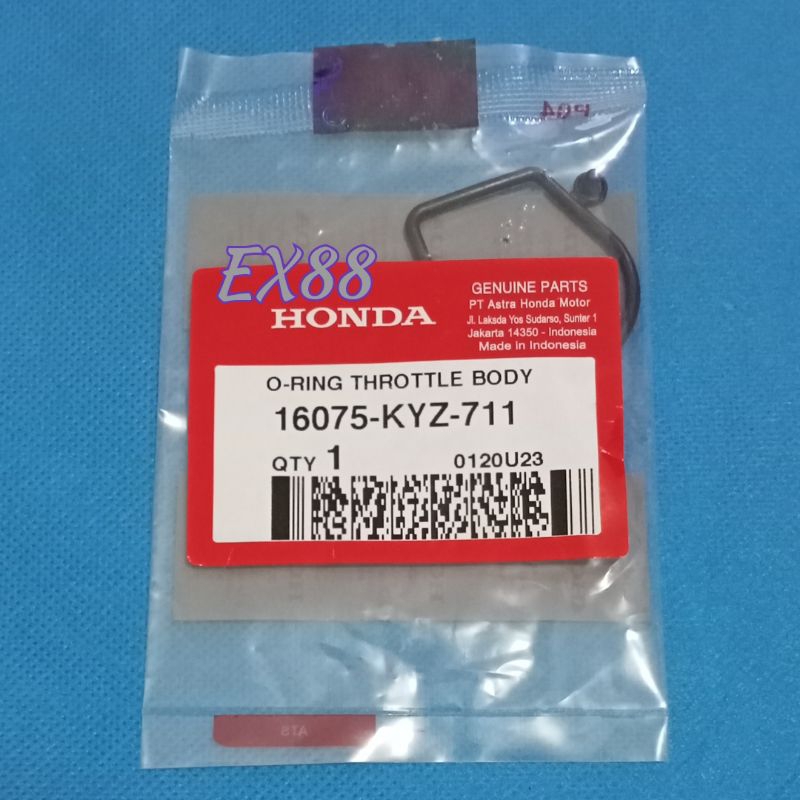 KARET ORING TB THROTTLE BODY TORTEL BODI SUPRA X 125 FI / BLADE 125 ORIGINAL 16075-KYZ-711