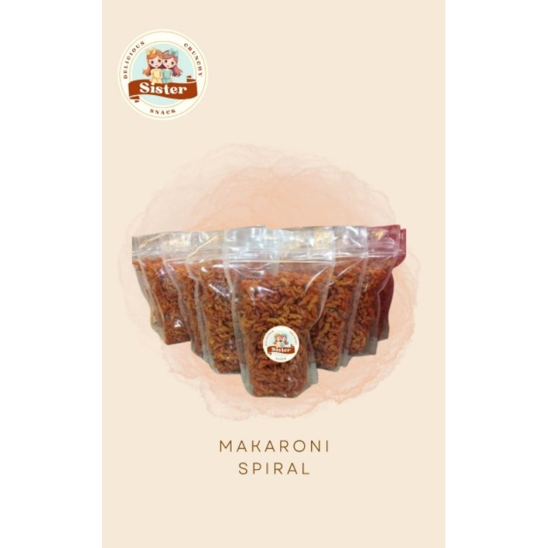 

100 GRAM Makaroni Pedas Daun Jeruk/ Makaroni Spiral/ Makaroni Kriwil