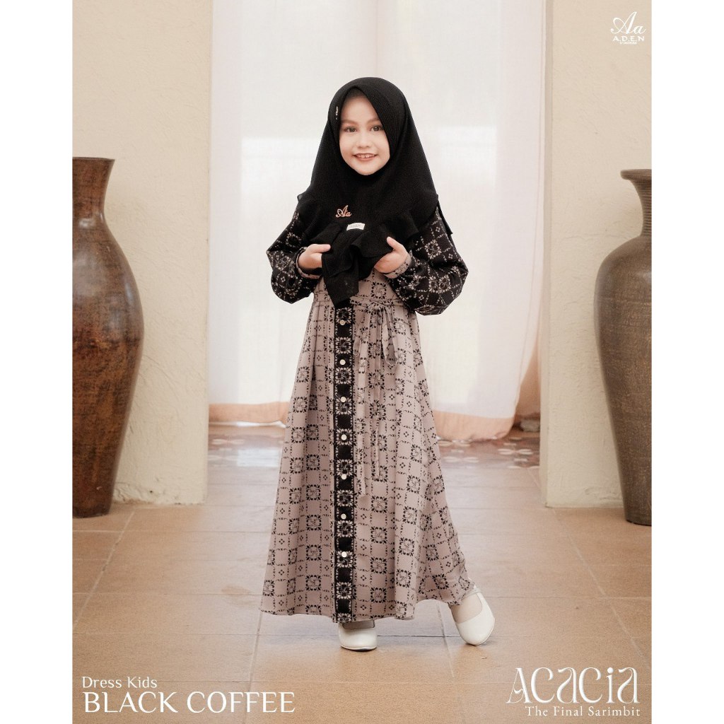 ACACIA DRESS KIDS DO ( GAMIS SAJA ) BAJU MUSLIM ANAK BISA COD BAYAR DITEMPAT SARIMBIT IDUL FITRI LEB