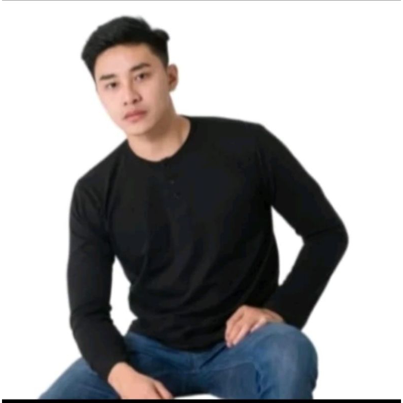 KAOS KANCING LENGAN PANJANG/KAOS HUNLEY/KAOS KANCING 3