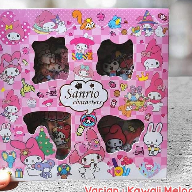 

COD Sticker Lucu 2D Sanrio Karakter Kuromi dan Melody Isi 1 Lembar Per Box