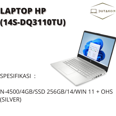 LAPTOP HP 14S-DQ3110TU (WARNA SILVER)