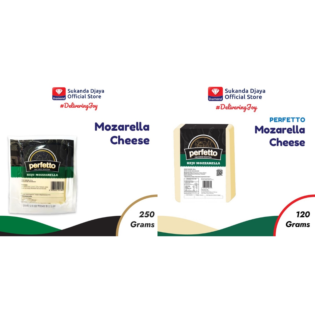 PERFETTO Keju Mozarella Mozzarella 250gr 250 gram 120gr 120 gram Fine Cheese