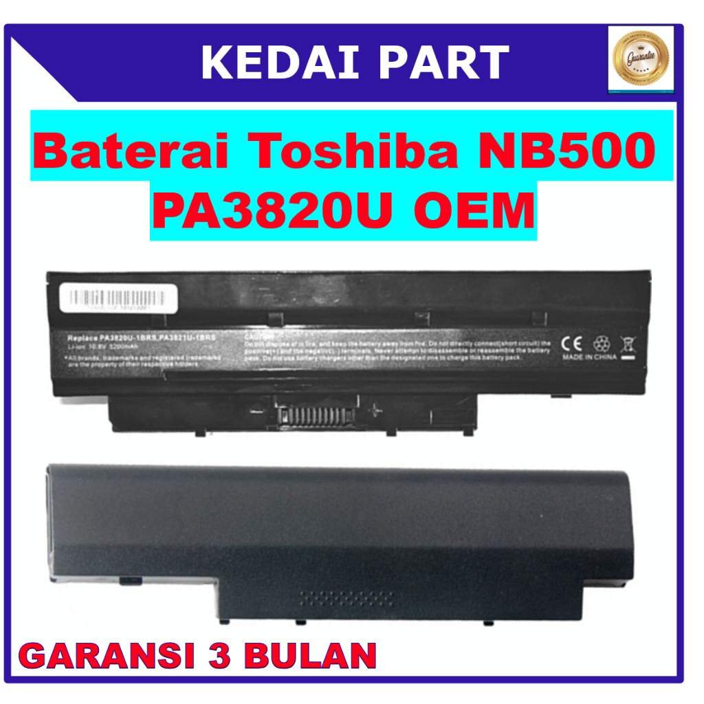 BATERAI TOSHIBA NB500 DYNABOOK MX N300 N301 OEM