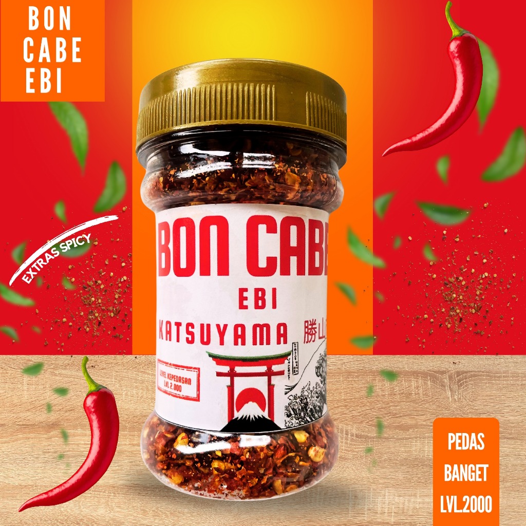 

Bon Cabe Ebi LVL .2000 sangat pedas Pedas nampol, pedas gurih Taburan semua Masakan