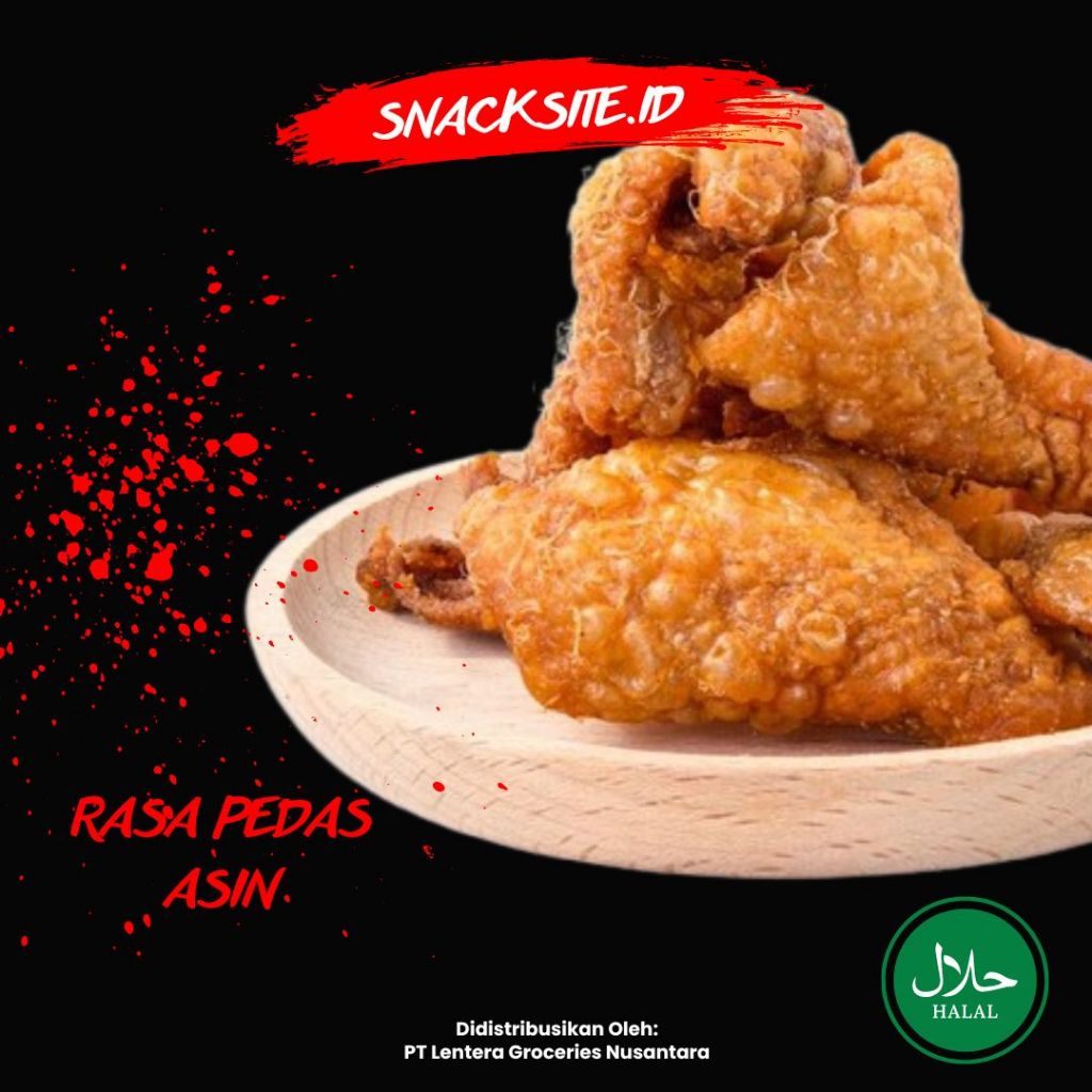 

Kulit Ayam Krispi - Rasa Pedas Asin 1 Kg