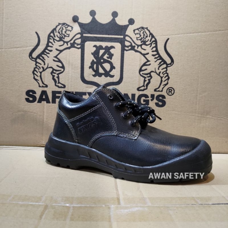 Sepatu Safety Kings KWS 701X Kulit Asli Original/ Sepatu Kerja Sefty Pria Ujung Besi