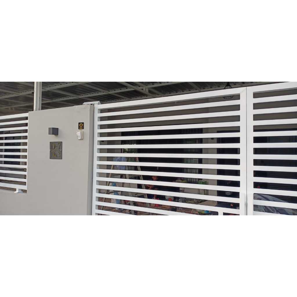 Pagar minimalis horizontal / pagar rumah murah