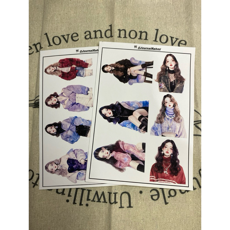 

Korean Fashion Girls Stiker Sheet