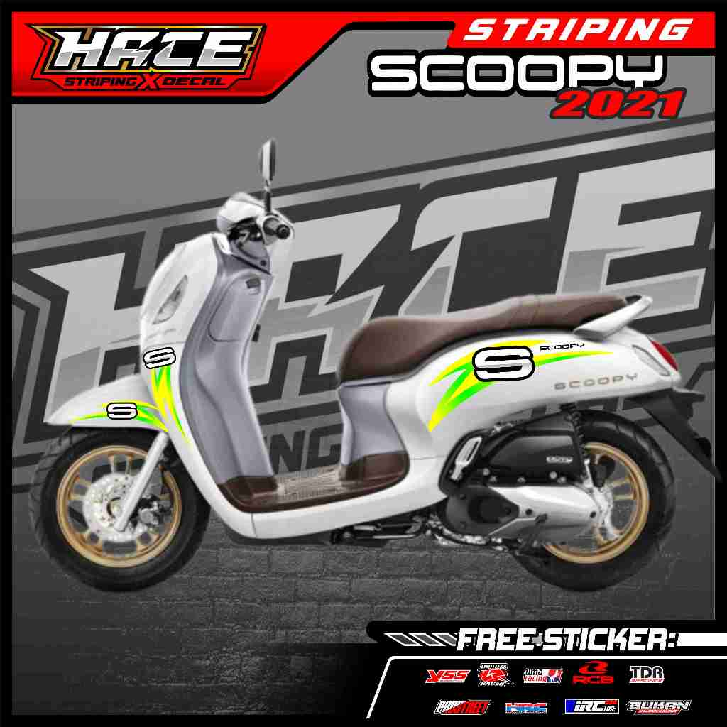313 STRIPING STICKER SCOOPY 2021 - STRIPING STICKER SCOOPY 2021 ABSTRAK LIST SIMPLE GRAFIK