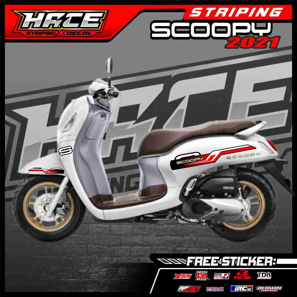 314 STRIPING STICKER SCOOPY 2021 - STRIPING STICKER SCOOPY 2021 SIMPLE RACING