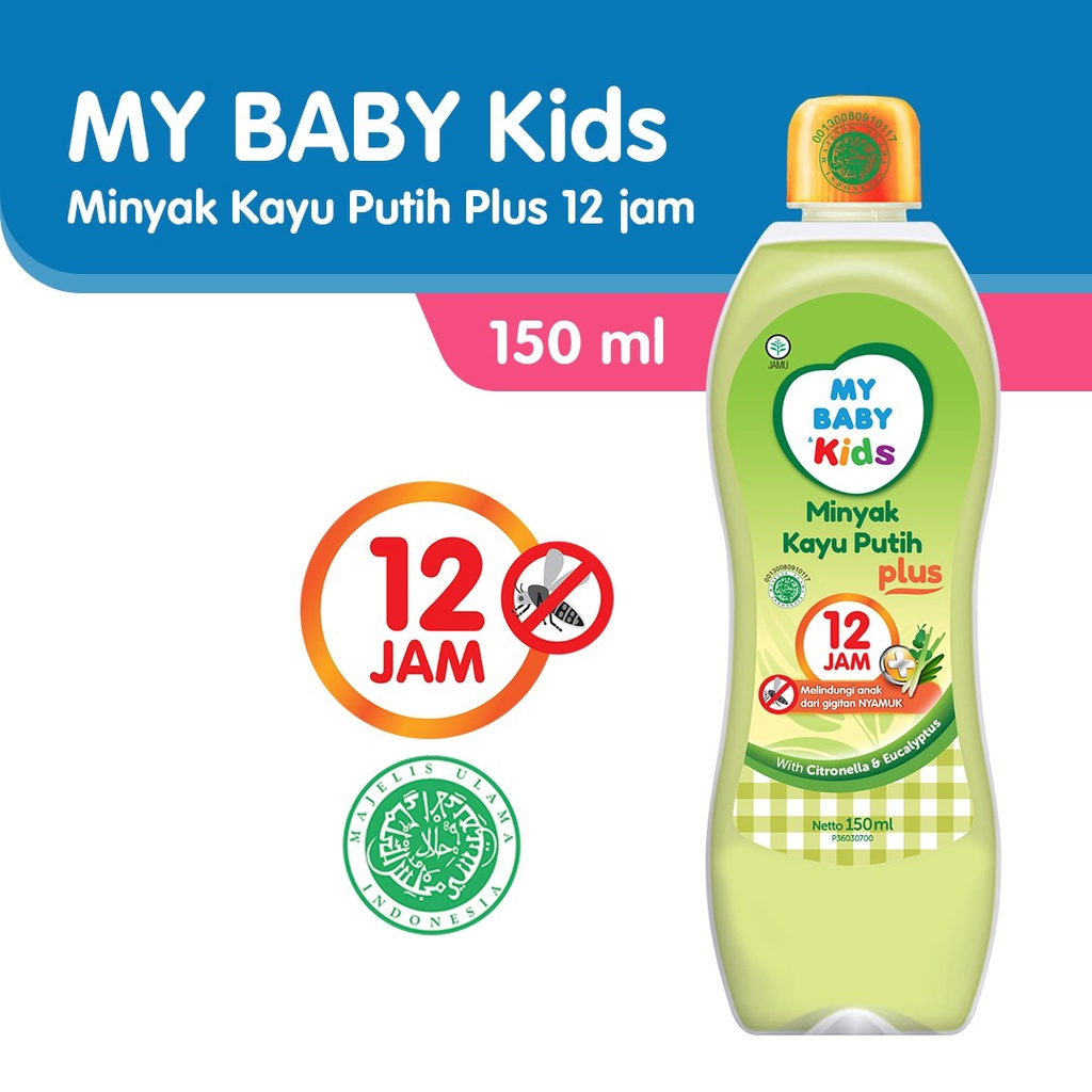 My Baby Kids Minyak Kayu Putih Plus 150ml / Minyak Telon Plus Lavender 60ml- Minyak Bayi Anti Nyamuk &amp; Penghangat Tubuh