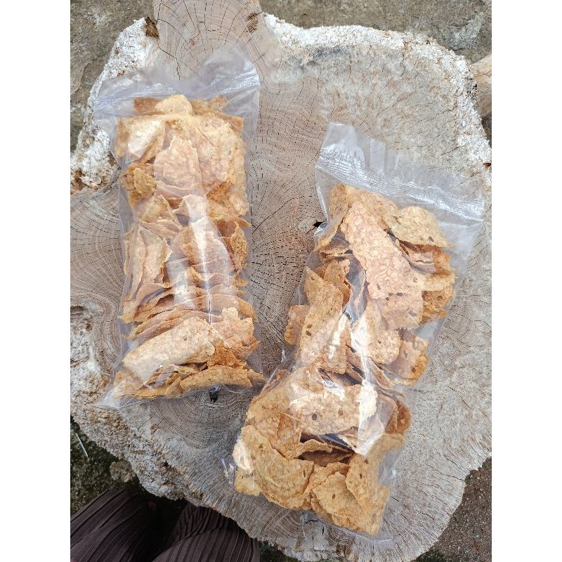

Keripik tempe Gurih rapuh