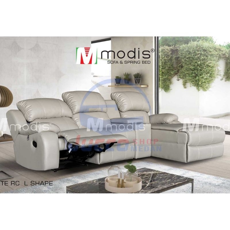 Sofa Modis Dante L Shape - Sofa Tamu Recliner Dante L - Sofa Recliner 1 dudukan - Medan