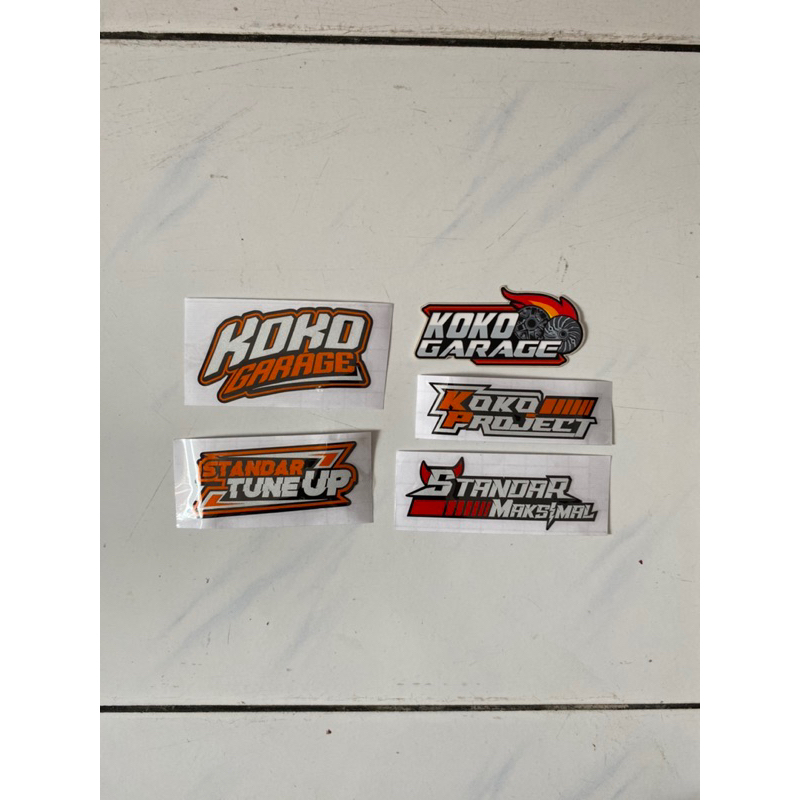 

stiker pack koko garage