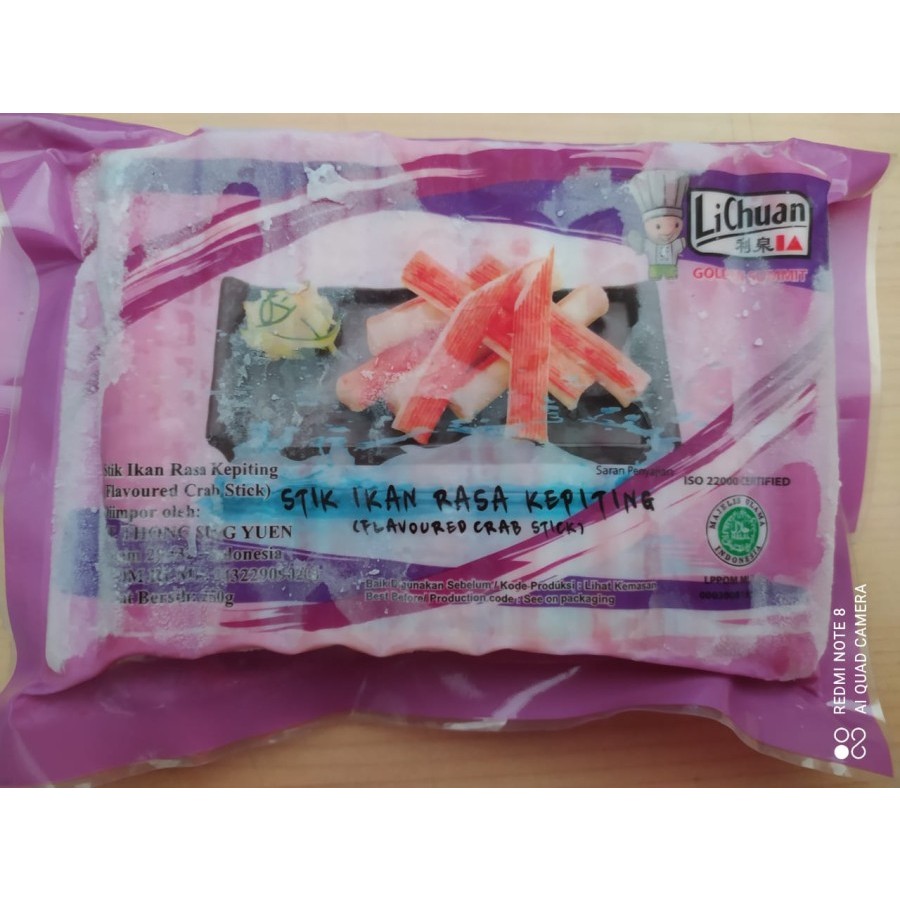 

CRAB STICK 250GR ( LICHUAN IMITATION ) | SURIMI | BAKSO IMPOR | FROZEN FOOD