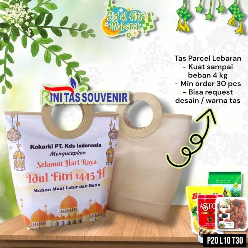 

Tas Lebaran Pegangan Bulat Tas Sembako Tas Parcel Idul Fitri