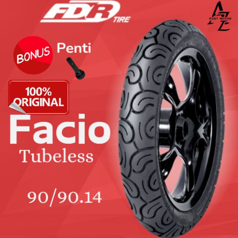 BAN TUBLESS MATIC FDR FACIO 90/90 14 free pentil