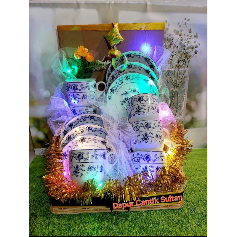 Parcel Lebaran || Hampers Lebaran murah || Parcel keramik tea set || Hamper seasoning