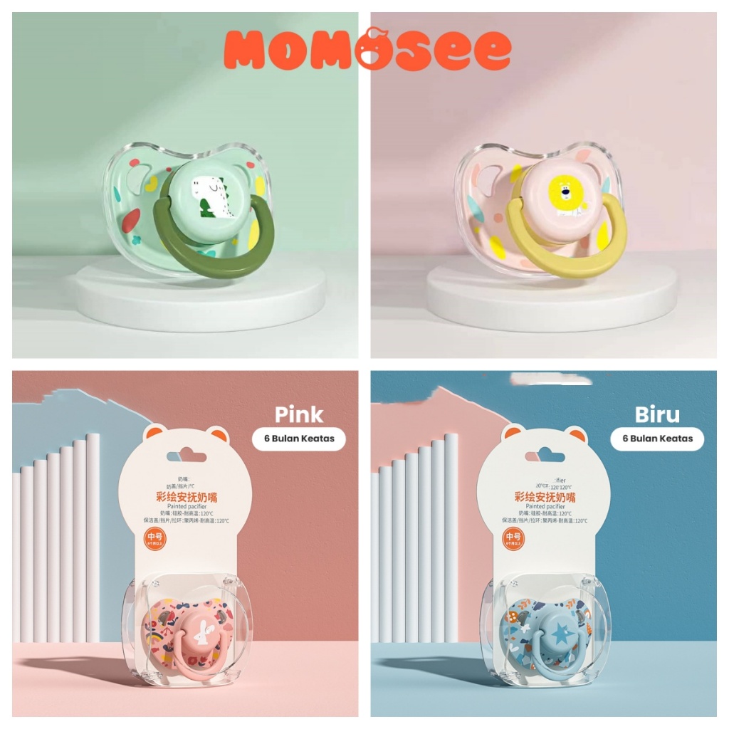 Momosee Dot Silikon Bayi Dot Bayi Baru Lahir Empeng Avent 0 6 Bulan Dot Bayi Newborn BB14
