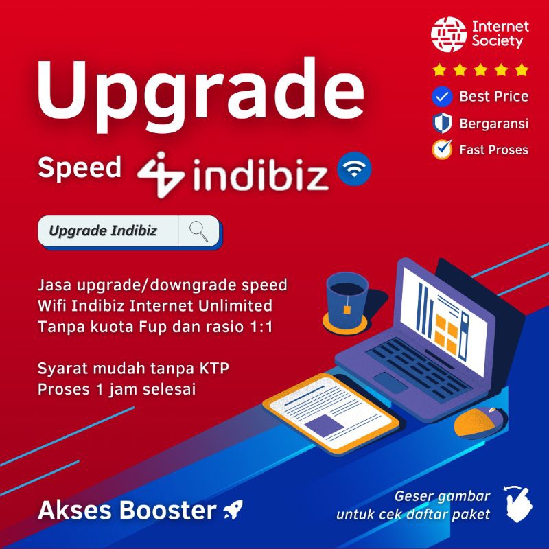 Upgrade Speed Indibiz | Speed 50 - 300 Mbps | 1P Internet Only | Proses 1 Jam | Migrasi Indibiz | Downgrade Indibiz | Unlimited Tanpa Batas Kuota Fup