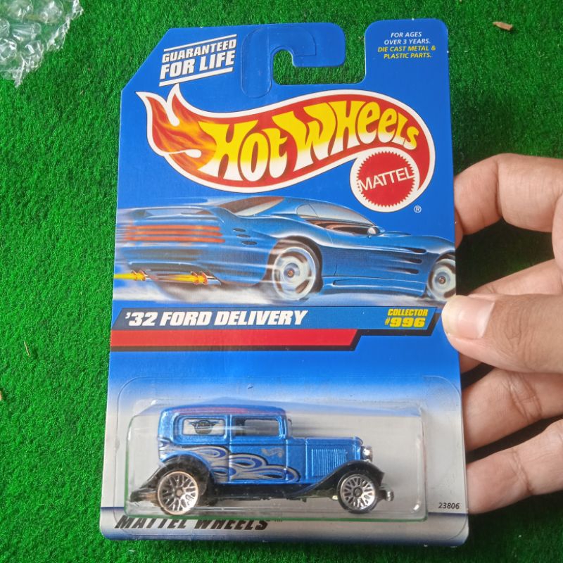 hot wheels hotwheels 32 Ford delivery 1932 base besi biru blue card