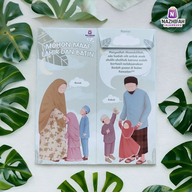 

Mohon Maaf Lahir dan Batin" Amplop Lebaran Tanpa Dilipat // Exclusive Design // Premium Amplop