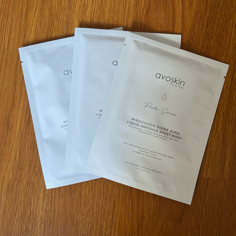 AVOSKIN x paola serena sheetmask aura divine