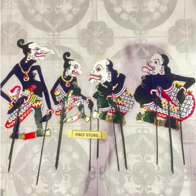 WAYANG kertas PUNOKAWAN KOMPLIT SEMAR GARENG PETRUK BAGONG