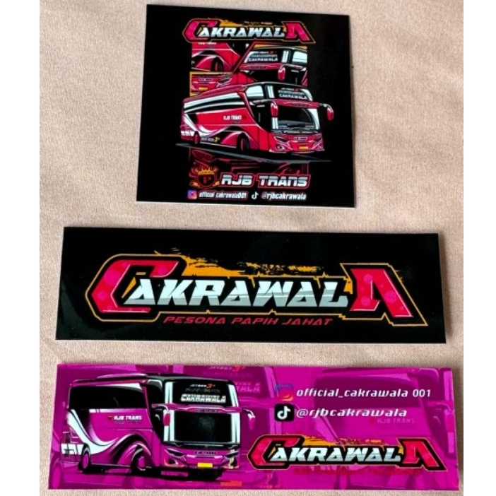 

stiker paket Cakrawala 3 pcs vinil anti air