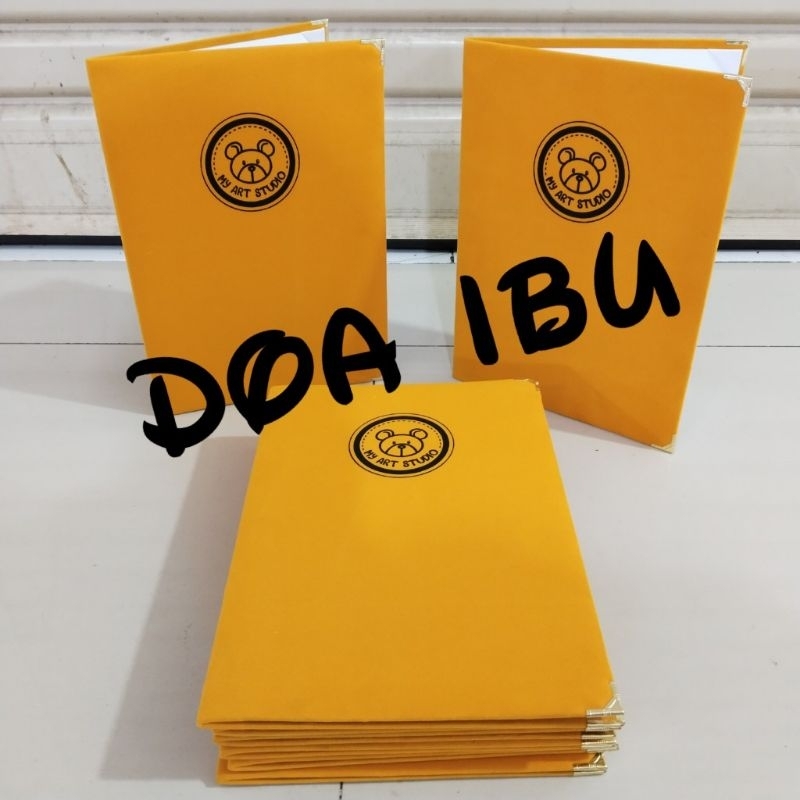 

best seller custom warna map upacara bendera ukuran A4 logo sablon