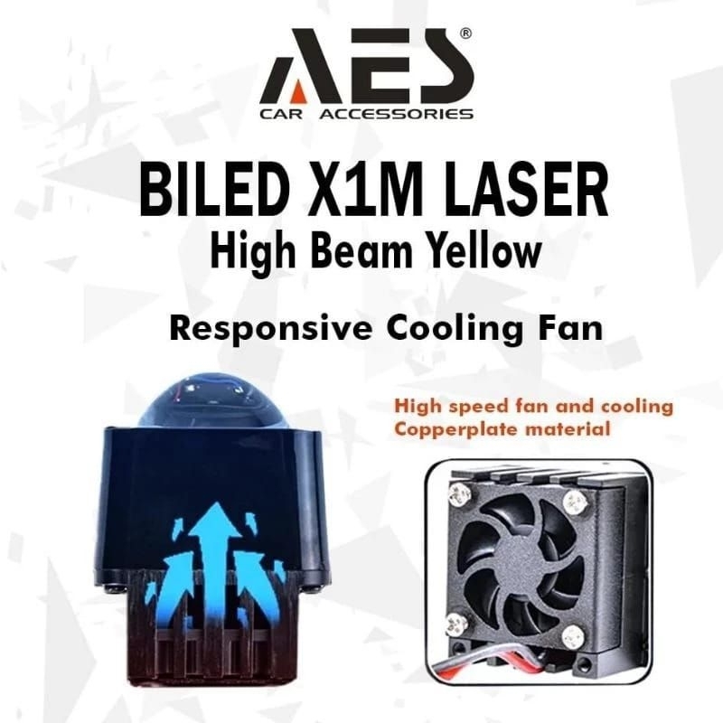 BILED MINI AES X1M LASER YELLOW 1,8 INCH METRIX