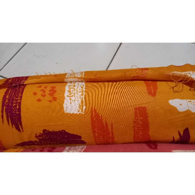 kain rayon viscose premium grade A warna mustard roll 70yard