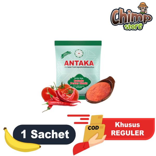 

Bumbu Serbaguna Balado Pedas Manis Tabur Bubuk Serbuk ANTAKA 100gr satu pcs bukan 1 kg bukan renceng