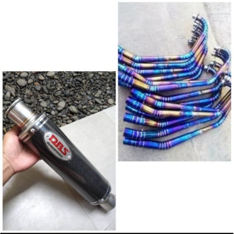 knalpot DBS karbon leher bluemoon satria Fu Vixion Jupiter MX