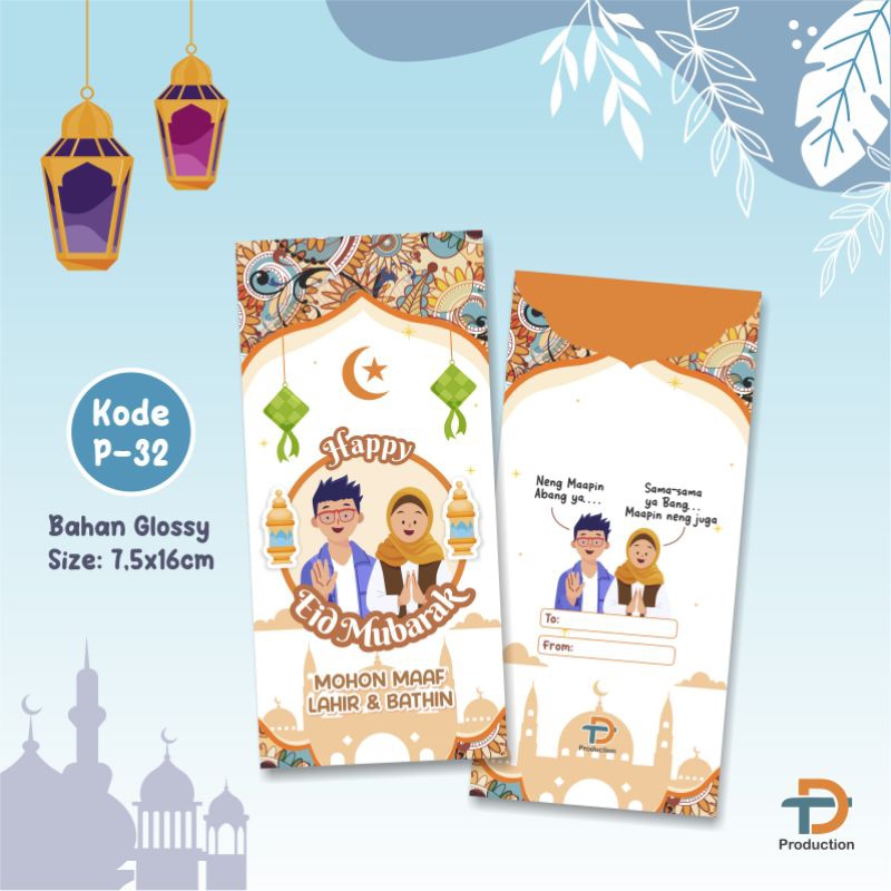 

10 PCS ANGPAU ANGPAO AMPLOP LEBARAN PANJANG P tiga dua