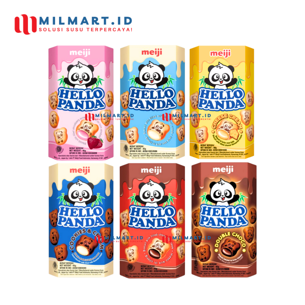 

MEIJI BOX HELLO PANDA KOTAK 42G MAKANAN RINGAN BISKUIT ANAK KIDS SNACKS HELLO PANDA KRIM STRAWBERRY STROBERI KEJU CHEESE COKLAT